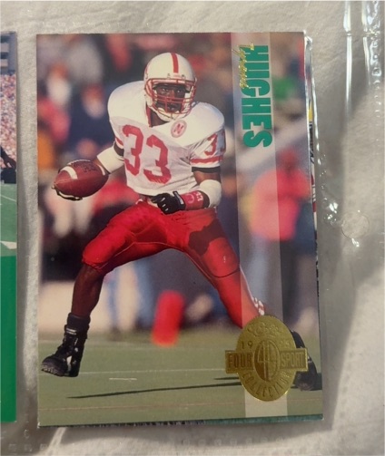 1993 Classic Four Sport #133 Tyrone Hughes Nebraska Cornhuskers Saints — front