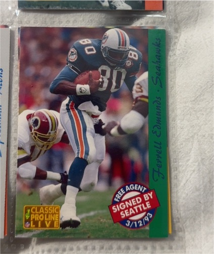 1993 Classic Pro Line Live #256 Ferrell Edmunds — front