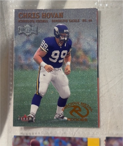 2000 Fleer Metal Precious Metal Rookies #212 Chris Hovan — front