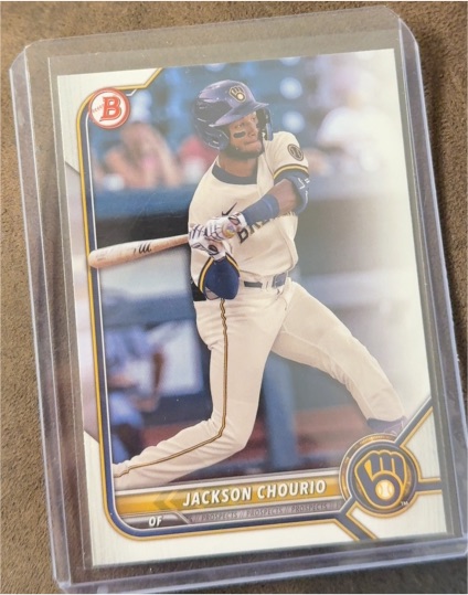 2022 Bowman Draft #BD-115 Jackson Chourio Milwaukee Brewers — front