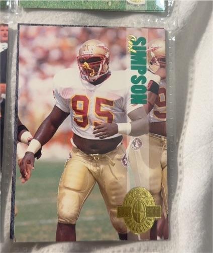 1993 Classic Four Sport #182 Carl Simpson — front