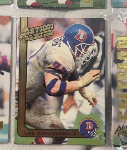 1991 Action Packed #68 Karl Mecklenburg — front