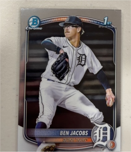 2025 Bowman Draft Chrome #BDC-141 Ben Jacobs — front