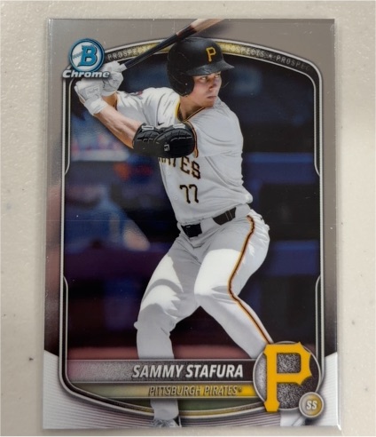2025 Bowman Draft Chrome #BDC-187 Sammy Stafura — front