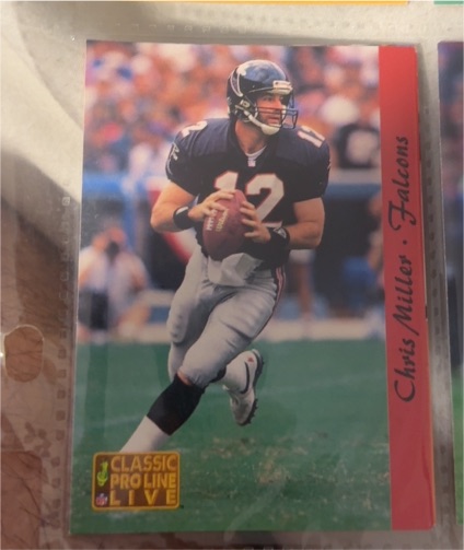 1993 Classic Pro Line Live #4 Chris Miller — front