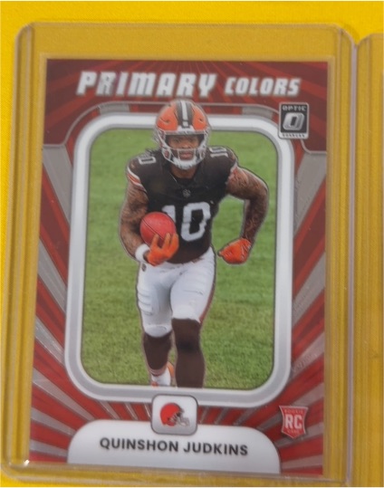 2025 Panini Donruss Optic #17 Quinshon Judkins Primary Colors Rookie — front