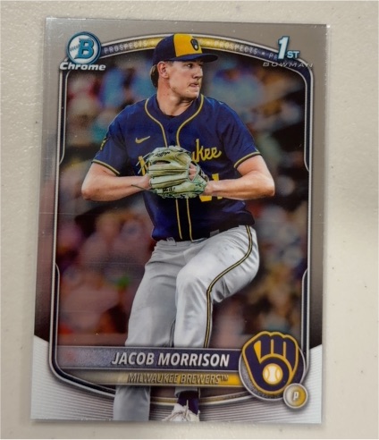 2025 Bowman Draft Chrome #BDC-42 Jacob Morrison — front