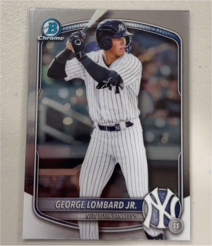2025 Bowman Chrome Prospects #BCP-164 George Lombard Jr. — front
