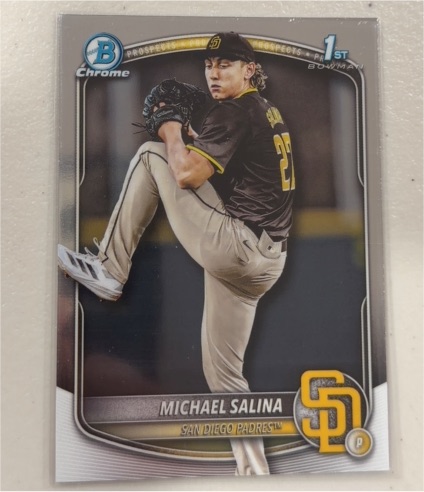 2025 Bowman Draft #BDC-76 Michael Salina — front