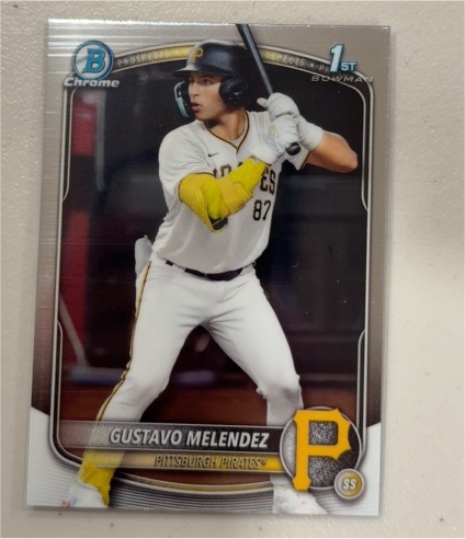 2025 Bowman Draft Chrome #BDC-112 Gustavo Melendez — front