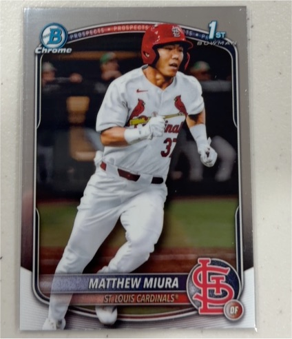 2025 Bowman Draft Chrome #BDC-57 Matthew Miura — front