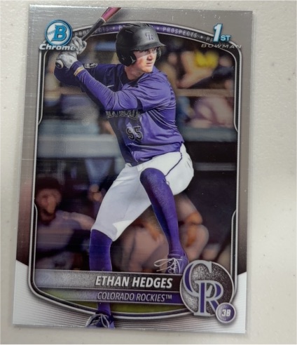 2025 Bowman Draft Chrome #BDC-148 Ethan Hedges — front