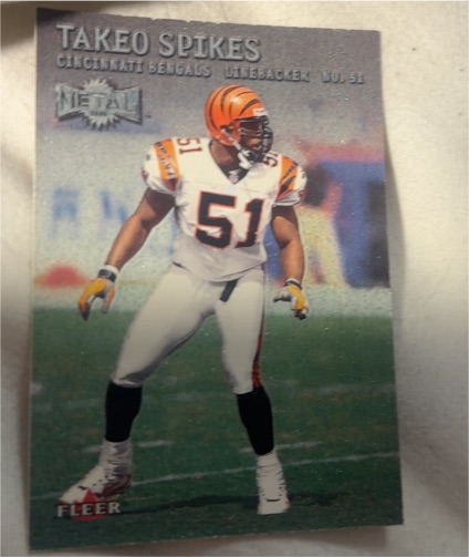 2000 Fleer Metal #51 Takeo Spikes — front