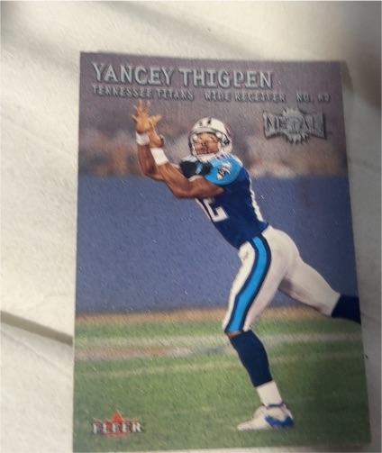 2000 Fleer Metal #132 Yancey Thigpen — front