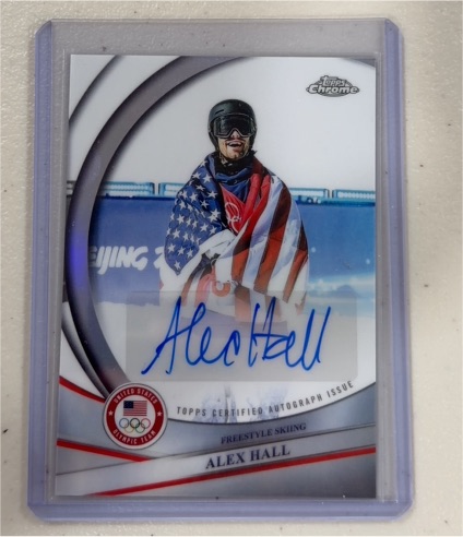 2026 Topps Chrome Winter Olympics #BCA-AHA Alex Hall — front