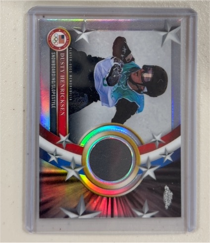 2026 Topps Chrome U.S. Winter Olympic Memorabilia Relic #USM-DH Dusty Henricksen — front