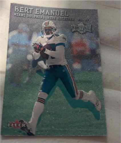 2000 Fleer Metal #6 Bert Emanuel — front