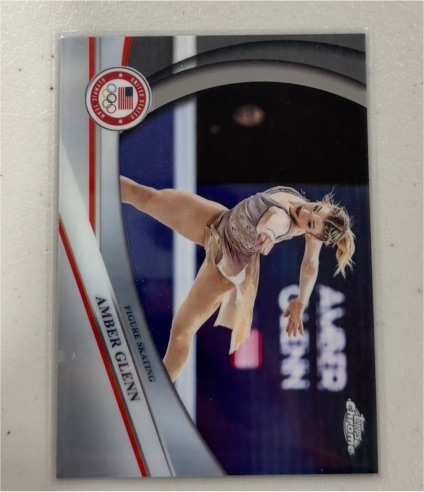 2026 Topps Chrome U.S. Winter Olympic #13 Amber Glenn — front