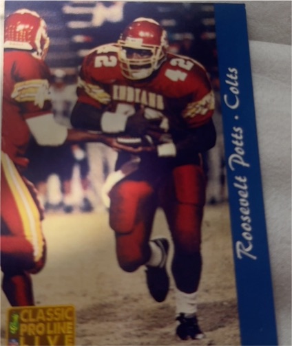 1993 Classic Pro Line Live #115 Roosevelt Potts — front