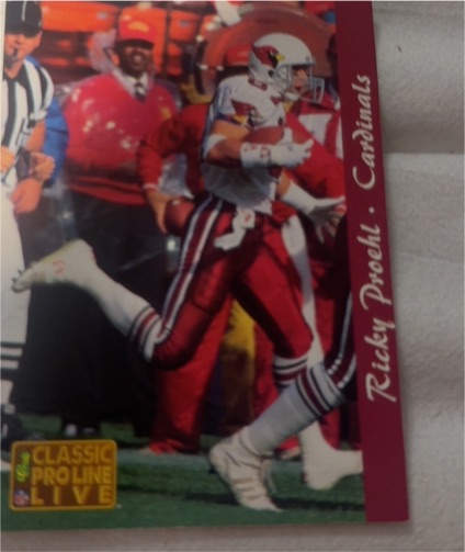 1993 Classic Pro Line Live #221 Ricky Proehl — front