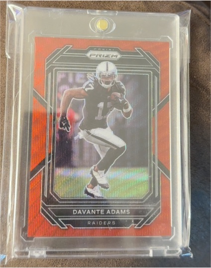 2022 Panini Prizm #171 Davante Adams Red Wave Raiders — front