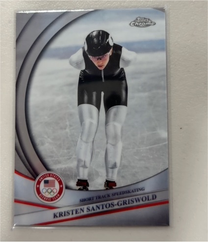 2026 Topps Chrome Winter Olympics #42 Kristen Santos-Griswold — front