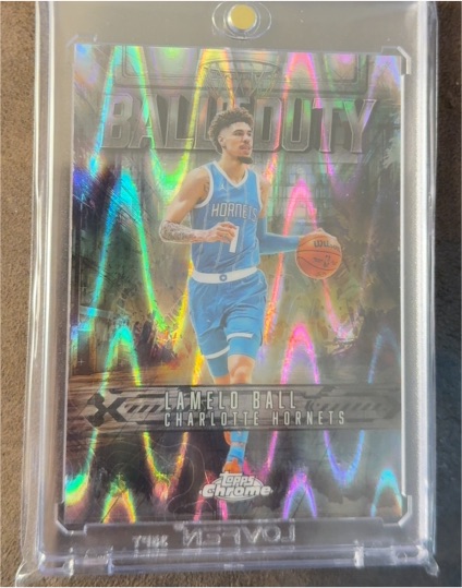 2025-26 Topps Chrome #BD-13 LaMelo Ball Ball of Duty RayWave Refractor — front