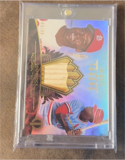 2014 Topps Tribute to the Throne #25 Lou Brock — front