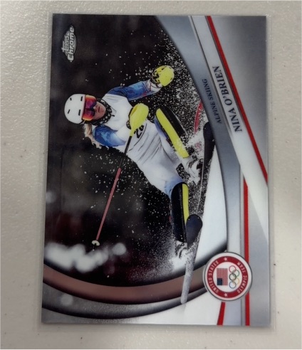 2026 Topps Chrome U.S. Winter Olympic #15 Nina O'Brien — front