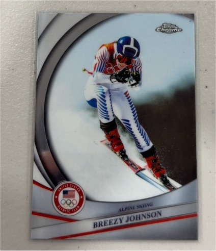 2026 Topps Chrome #125 Breezy Johnson — front
