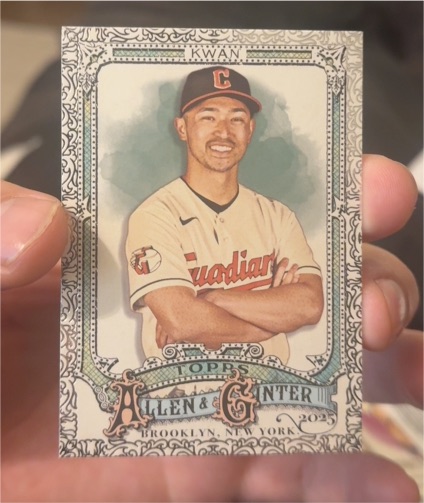 2025 Topps Allen & Ginter #176 Steven Kwan — front