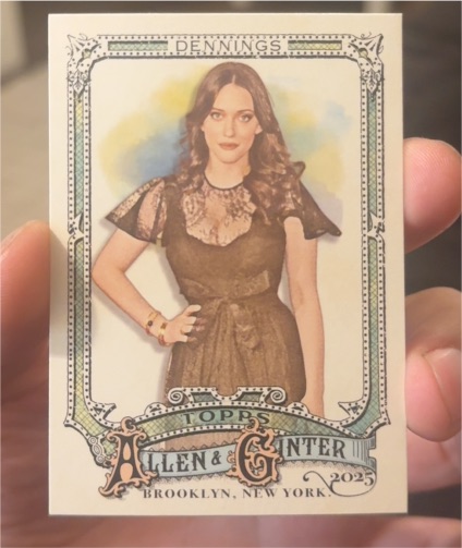 2025 Topps Allen & Ginter #213 Kat Dennings — front
