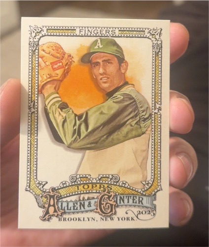 2025 Topps Allen & Ginter #328 Rollie Fingers — front