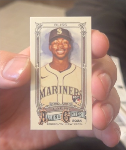 2025 Topps Allen & Ginter #205 Ryan Bliss — front