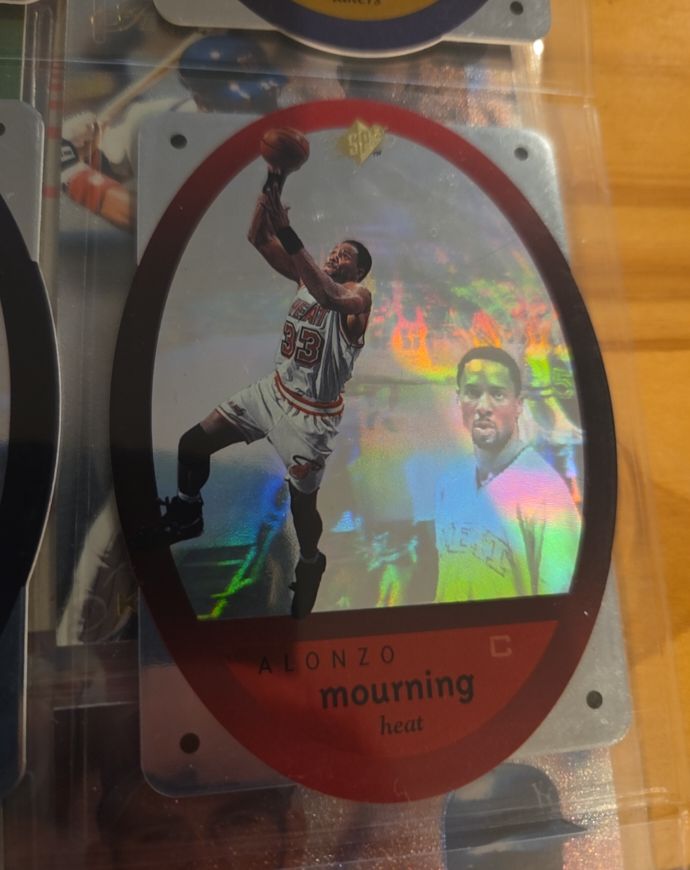 1996-97 Upper Deck SPx #27 Alonzo Mourning — front