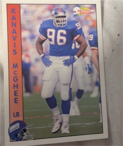 1992 Pacific #547 Kanavis McGhee — front