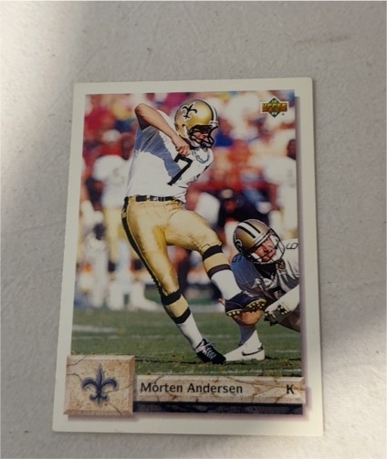 1992 Upper Deck #477 Morten Andersen — front