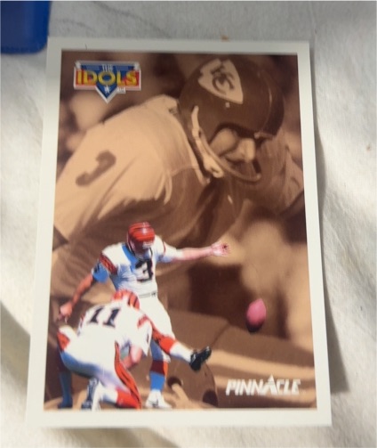 1991 Pinnacle #374 Jim Breech / Jan Stenerud IDOL — front