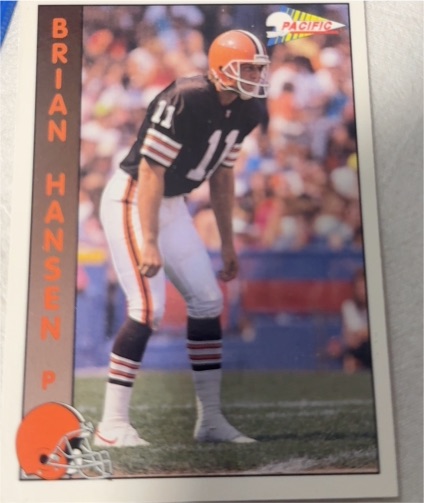 1992 Pacific #383 Brian Hansen Cleveland Browns — front