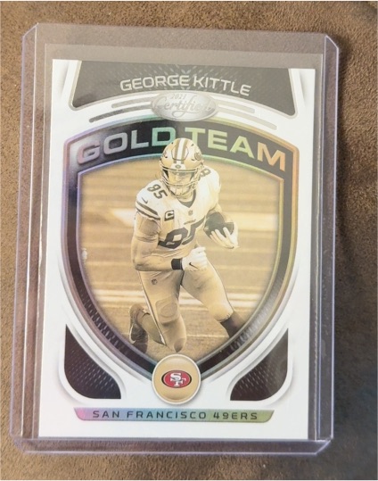 2021 Panini Certified #GT-17 George Kittle Gold Team — front