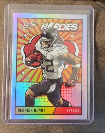 2021 Panini Prestige Heroes #HE-10 Derrick Henry — front