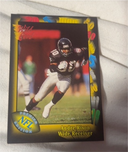 1991 Wild Card #71 Andre Rison — front