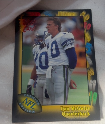 1991 Wild Card Premier Edition #34 Dan McGwire — front