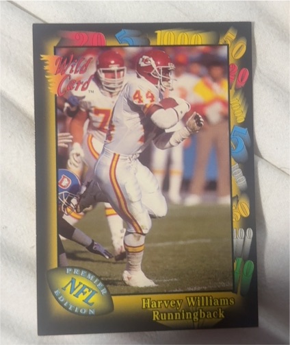 1991 Wild Card #23 Harvey Williams — front