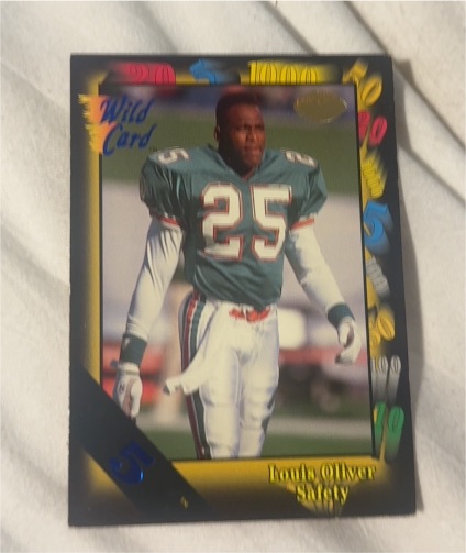 1991 Wild Card #98 Louis Oliver — front