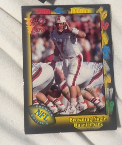 1991 Wild Card #44 Browning Nagle — front