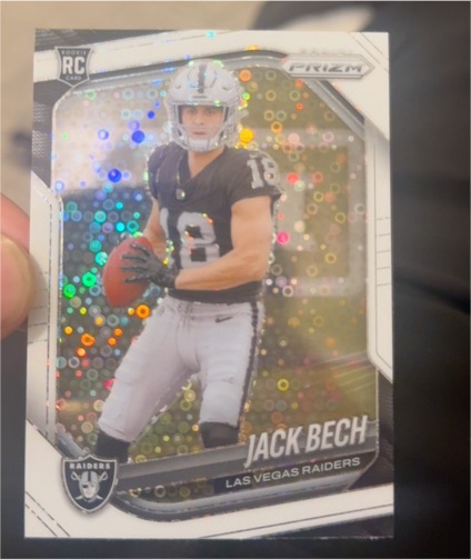 2025 Panini Prizm #346 Jack Bech White Disco Prizm Rookie — front