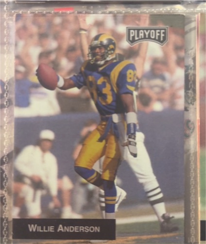 1993 Playoff #84 Willie Anderson Los Angeles Rams — front