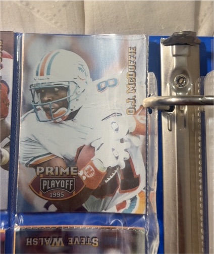 1995 Playoff Prime #40 O.J. McDuffie — front