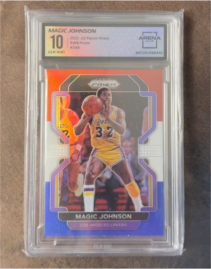 2021-22 Panini Prizm #248 Magic Johnson — front